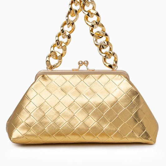 Gilded Echo Shoulder Bag – FIORENE