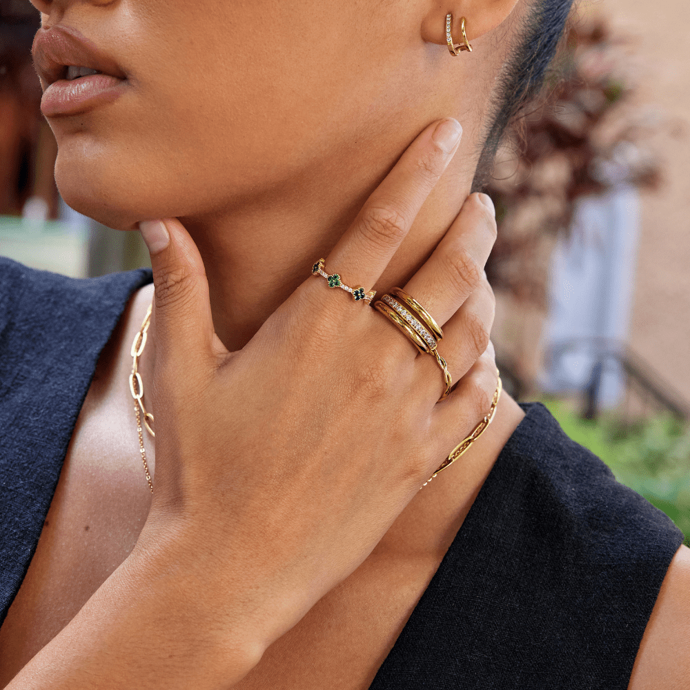 Radiant Stackable Rings – FIORENE