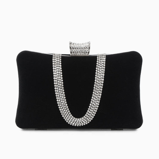 Midnight Crystal Elegance Clutch – FIORENE