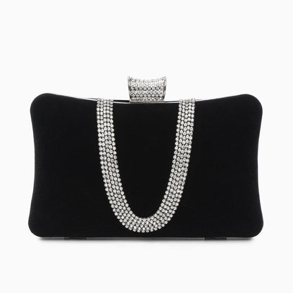 Velvet Radiance Chain Clutch – FIORENE