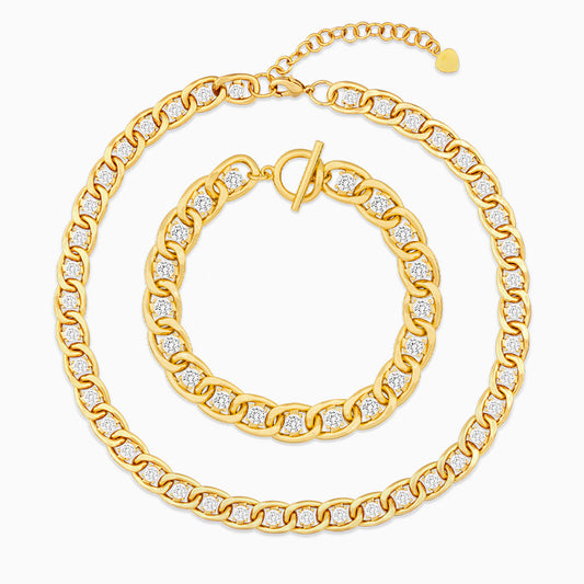 Celene Luxe Link Chain Set – FIORENE