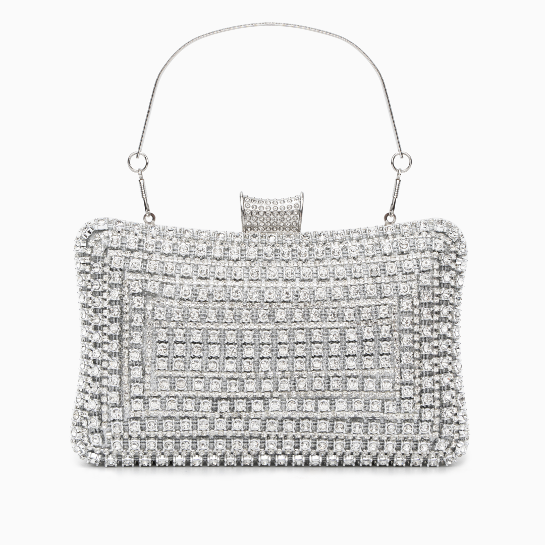 Radiant Crystal Box Clutch – FIORENE