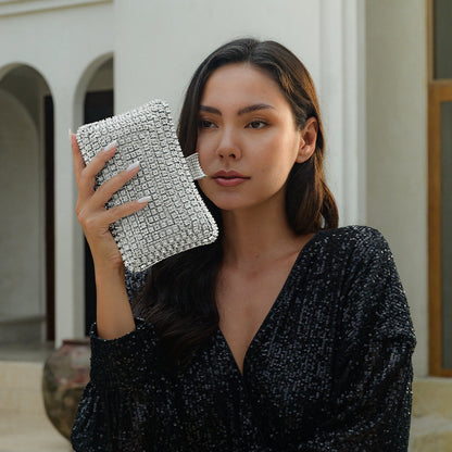 Radiant Crystal Box Clutch – FIORENE