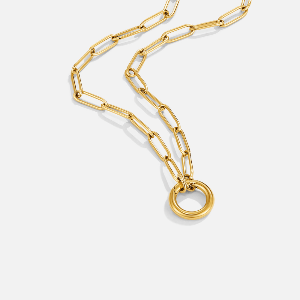 Golden Unity Link Necklace – FIORENE