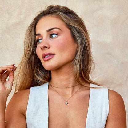 Celestial Azure Compass Necklace – FIORENE