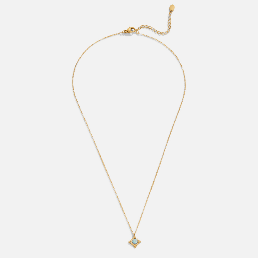 Celestial Azure Compass Necklace – FIORENE