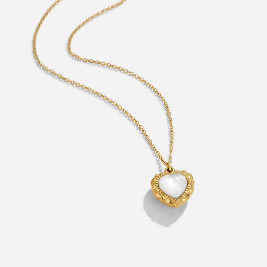 Pearl Heart Necklace – FIORENE