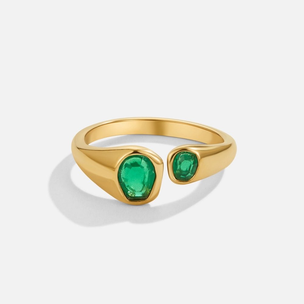 Emerald Essence Open Ring – FIORENE
