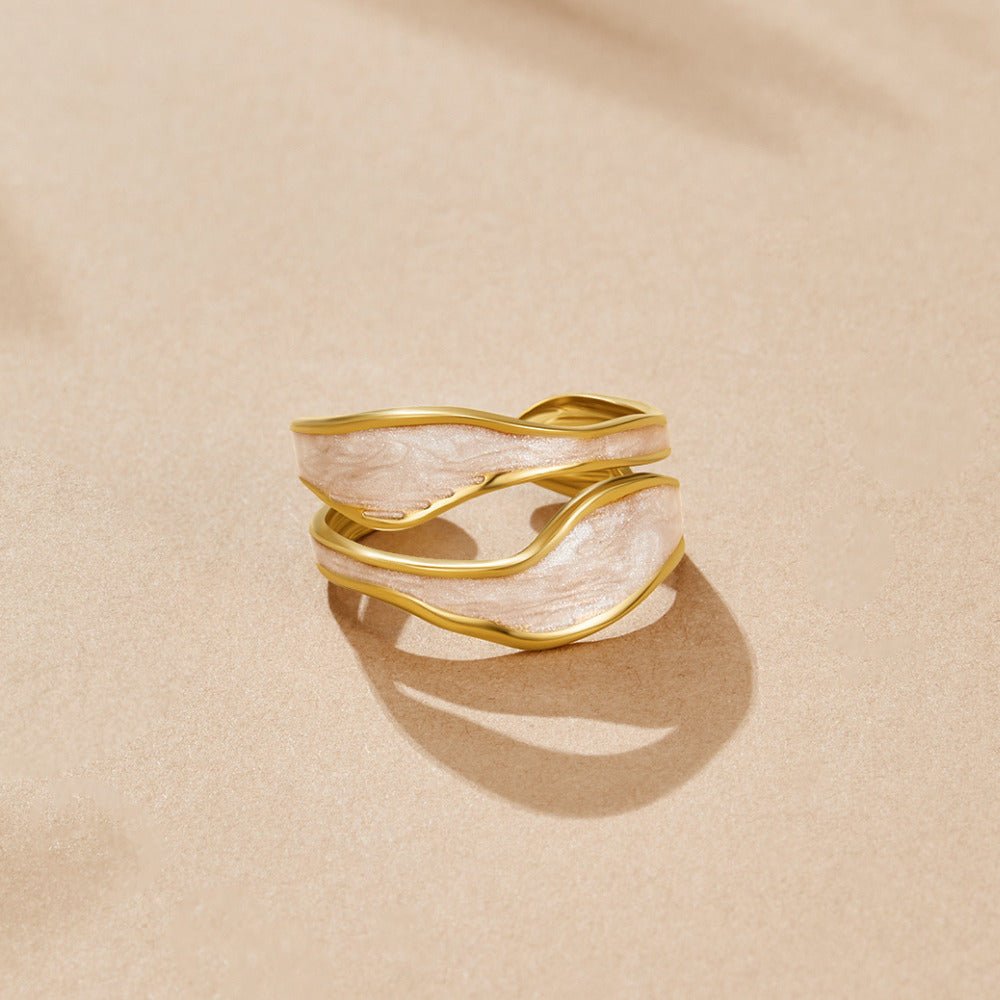 Pearlized Wave Ring – FIORENE