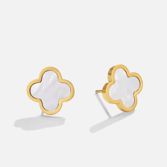 Celestial Golden Clover Earrings – FIORENE