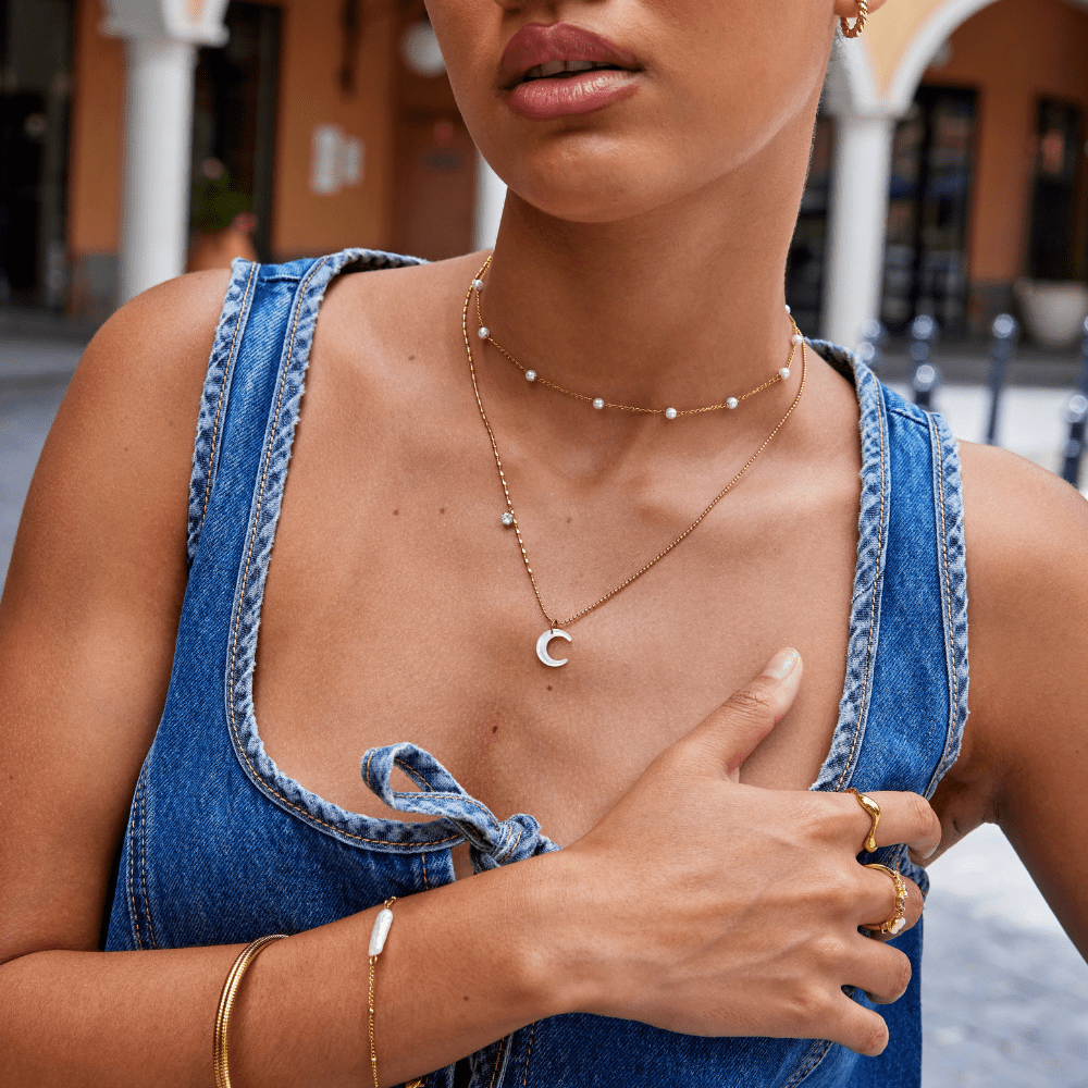 Radiant Initial Necklace – FIORENE