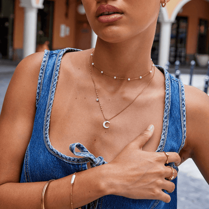 Radiant Initial Necklace – FIORENE