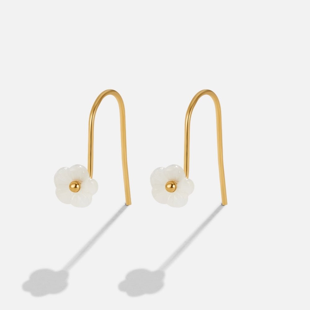 Nacre Blossom Hook Earring – FIORENE