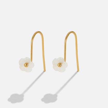 Nacre Blossom Hook Earring – FIORENE