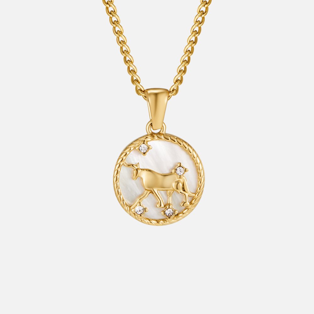 Radiant Aries Zodiac Necklace – FIORENE