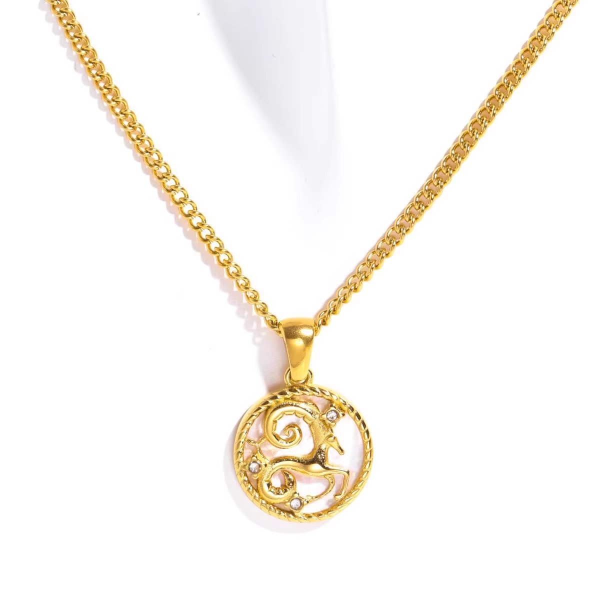Radiant Aries Zodiac Necklace – FIORENE