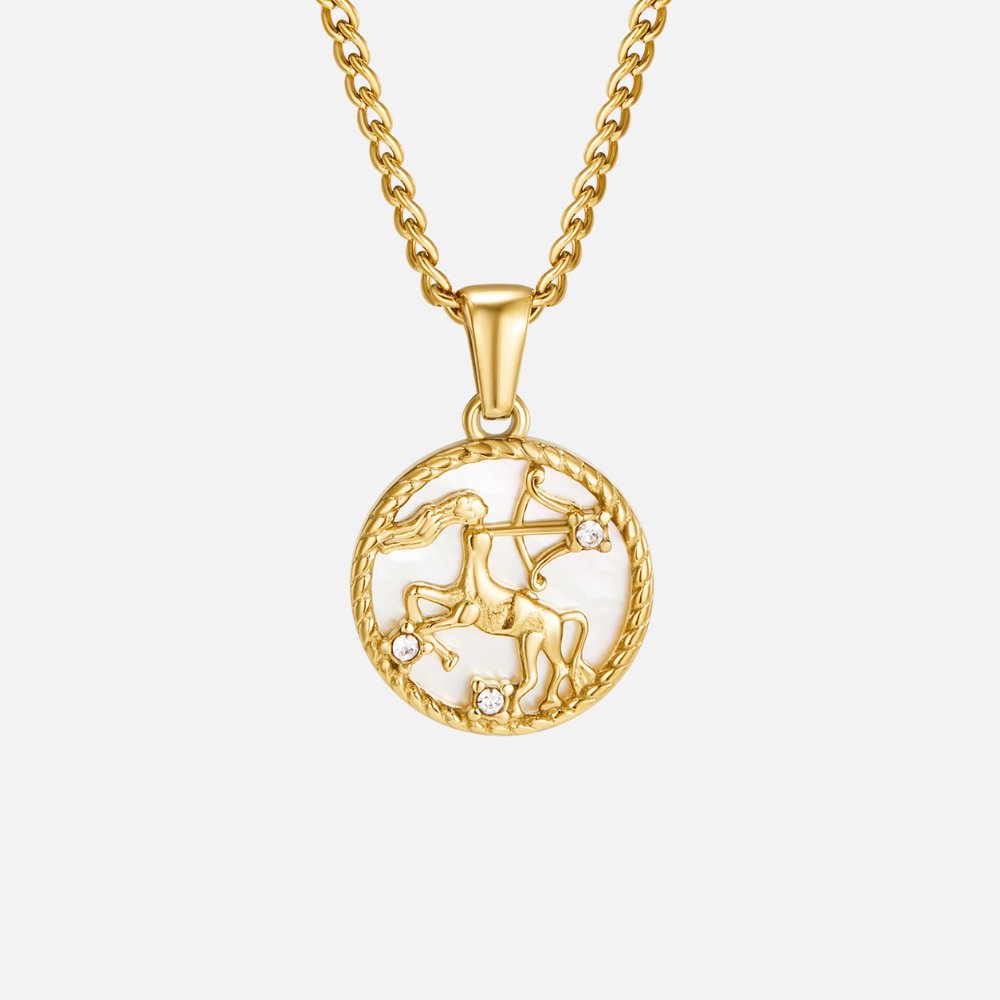 Radiant Aries Zodiac Necklace – FIORENE