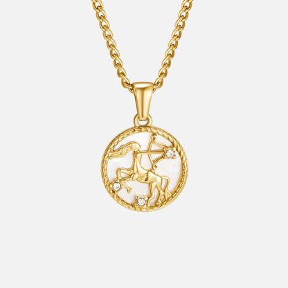 Radiant Aries Zodiac Necklace – FIORENE