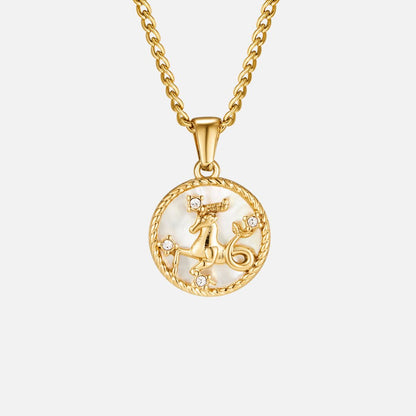 Radiant Aries Zodiac Necklace – FIORENE