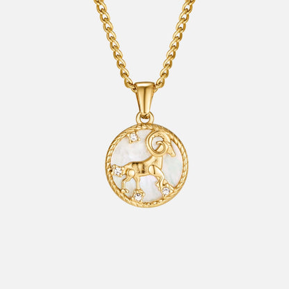 Radiant Aries Zodiac Necklace – FIORENE