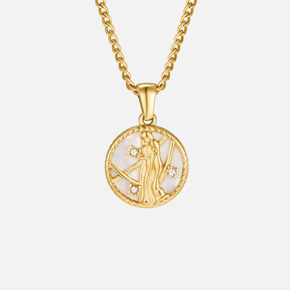 Radiant Aries Zodiac Necklace – FIORENE