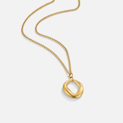 Lustrous Abstract Loop Necklace – FIORENE