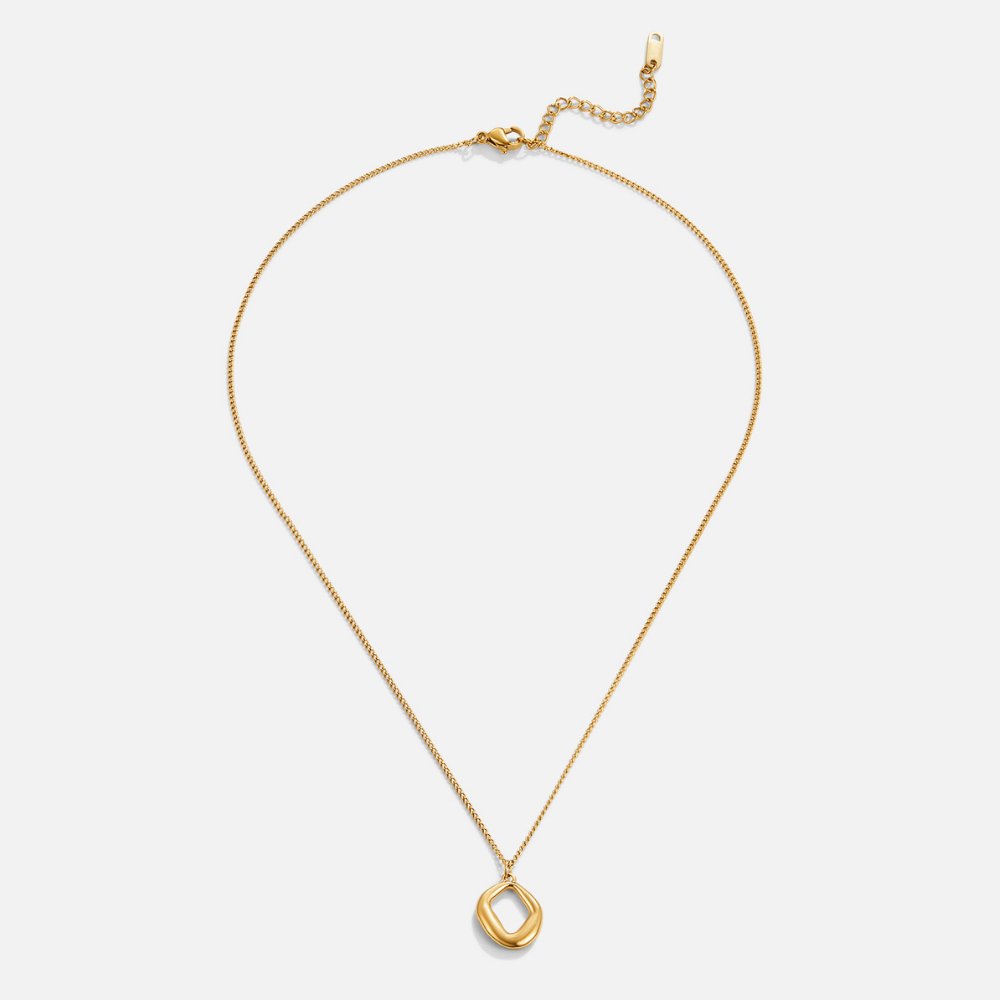 Lustrous Abstract Loop Necklace – FIORENE