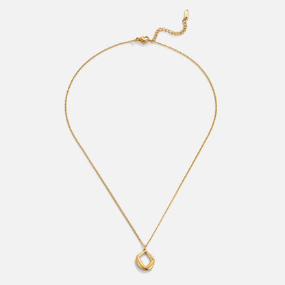 Lustrous Abstract Loop Necklace – FIORENE